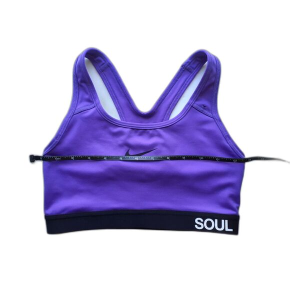 Nike Soul Dri Fit Racerback w/ Pad Insert Activewear Purple Sports Bra Small - Picture 4 of 12
